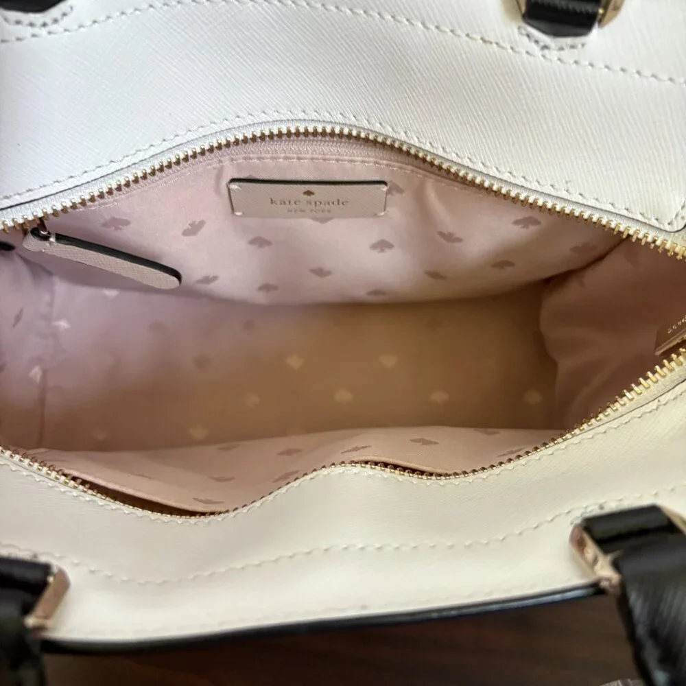 Kate Spade New York Staci Medium Saffiano Leather Satchel/Crossbody Purse Wallet